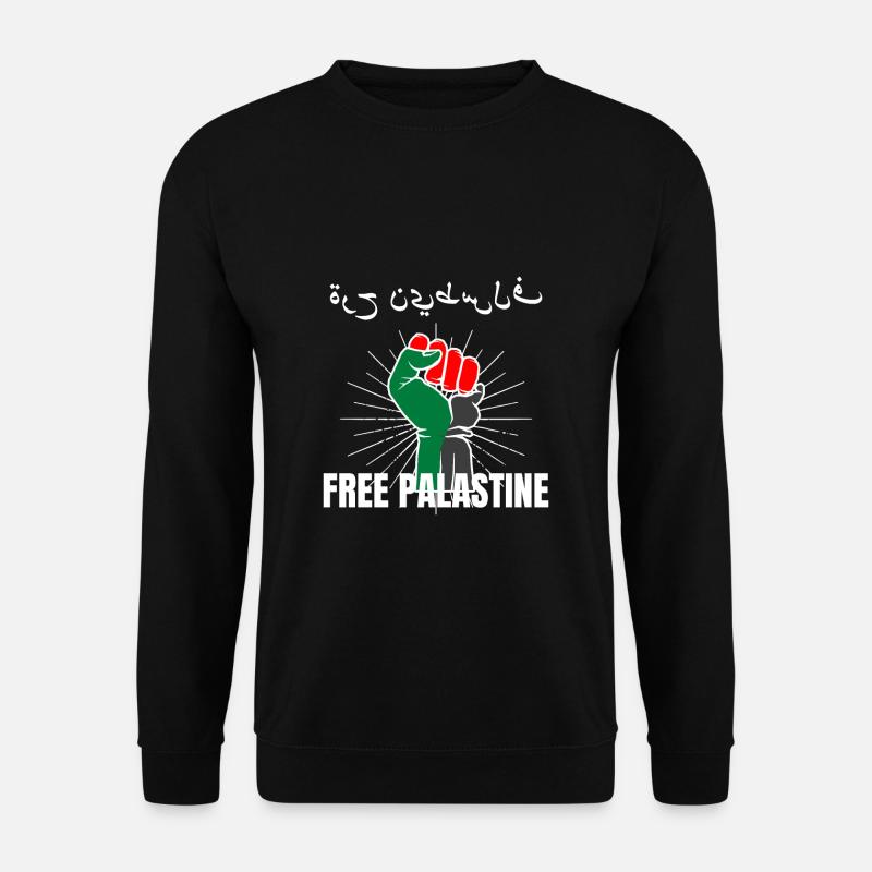 Free Palastine Tshirt Palästina - Unisex Pullover - Schwarz
