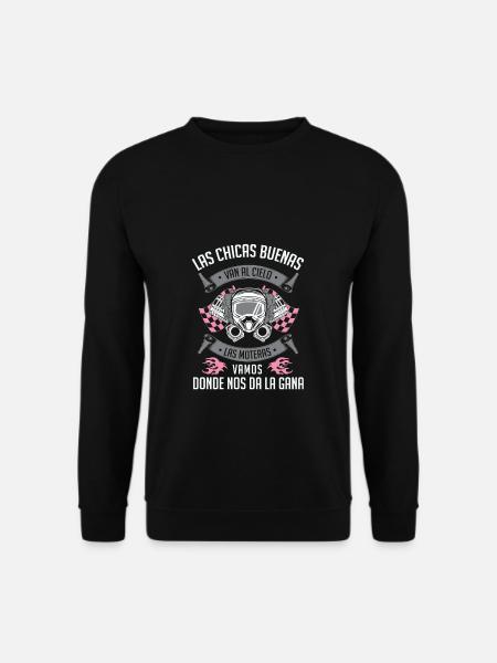 Chica Motera Motociclista Regalo Motorista Mujeres - Unisex Sweatshirt - black