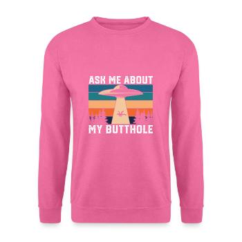Alien me demander pour Cadeau Anal - Sweat-shirt Unisexe - rose - Devant