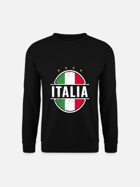 ITALIA Fußball Italien - Unisex Pullover - Schwarz