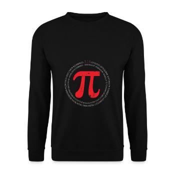 Pi mathématiques maths cadeau maths maths - Sweat-shirt Unisexe - noir - Devant - Alina (178cm) & Michal (187cm)