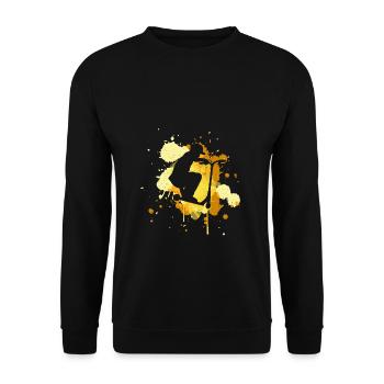 Scooter Stunt Tretroller Geschenk Kinder & Teenage - Unisex Pullover - Schwarz - Vorne - Alina (178cm) & Michal (187cm)
