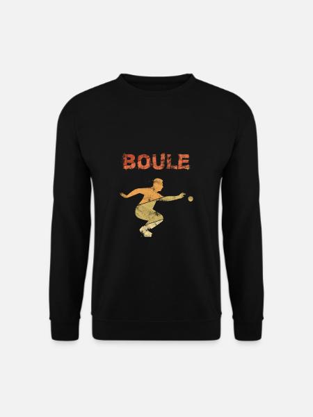 Boule Geschenk vintage Boule Spieler - Unisex Pullover - Schwarz