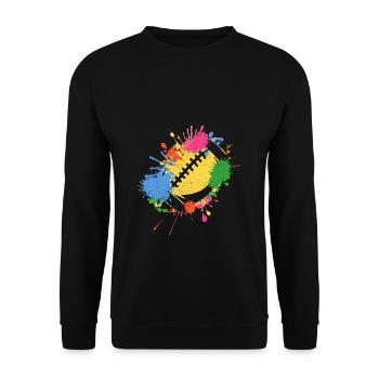 American Football - Unisex Pullover - Schwarz - Vorne - Alina (178cm) & Michal (187cm)