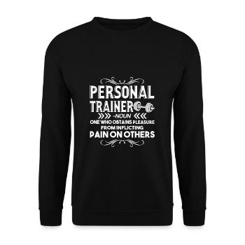 Personal Trainer Personal Trainer Definition - Unisex Sweatshirt - black - Front - Alina (178cm) & Michal (187cm)