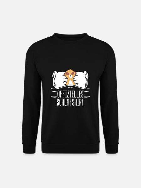 Offizielles Schlafshirt Erdmännchen Schlafanzug Sp - Unisex Pullover - Schwarz