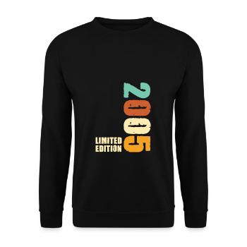 2005 Limited Edition 2005 Geboren Geburtstag - Unisex Pullover - Schwarz - Vorne - Alina (178cm) & Michal (187cm)