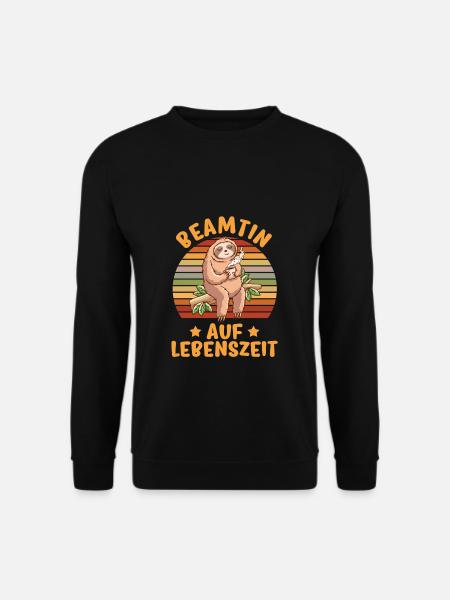 Beamtin auf Lebenszeit - Beamtin Kaffee Beamtin Ge - Unisex Pullover - Schwarz