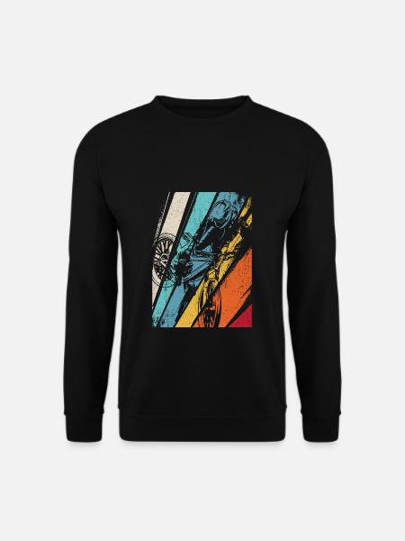 Mountainbike Vintage MTB Downhill für Mountainbike - Unisex Pullover - Schwarz