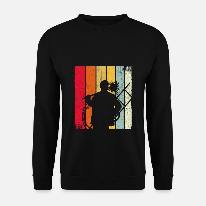 Schornsteinfeger Schornstein Retro Kaminfeger Gesc - Unisex Pullover - Schwarz