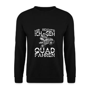 Mir Reichts Ich Geh Quad Fahren | 4x4 Quad Bike Ge - Unisex Pullover - Schwarz - Vorne - Alina (178cm) & Michal (187cm)