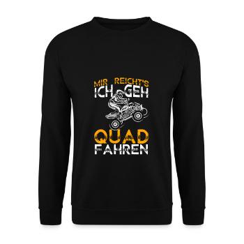 Mir Reichts Ich Geh Quad Fahren | 4x4 Quad Bike Sp - Unisex Pullover - Schwarz - Vorne - Alina (178cm) & Michal (187cm)