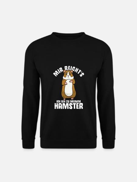 Mir reichts ich geh zu meinem Hamster Kinder Gesch - Unisex Pullover - Schwarz
