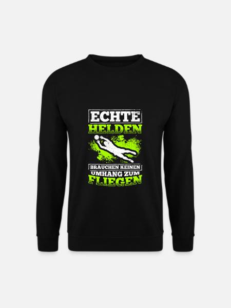 Echte Helden brauchen keinen Umhang zum Fliegen - - Unisex Pullover - Schwarz