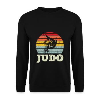 Judo Judoka - Unisex Pullover - Schwarz - Vorne - Alina (178cm) & Michal (187cm)