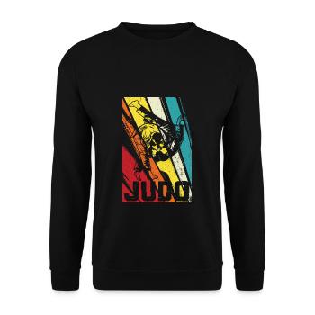 Judo Judoka - Unisex Pullover - Schwarz - Vorne - Alina (178cm) & Michal (187cm)