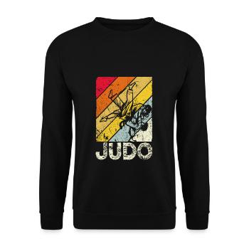 Judo Judoka - Unisex Pullover - Schwarz - Vorne - Alina (178cm) & Michal (187cm)