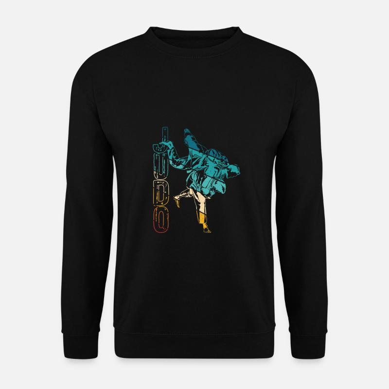 Vintage Judo Judoka - Unisex Pullover - Schwarz