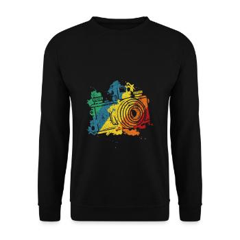 Kamera Fotograf Fotografen Photographie Kreative G - Unisex Pullover - Schwarz - Vorne - Alina (178cm) & Michal (187cm)