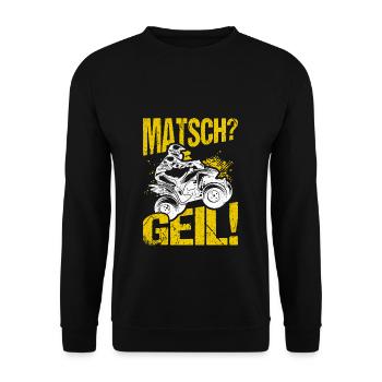 Quad Bike Biker Quad Zubehör Quad Geschenk Matsch - Unisex Pullover - Schwarz - Vorne - Alina (178cm) & Michal (187cm)