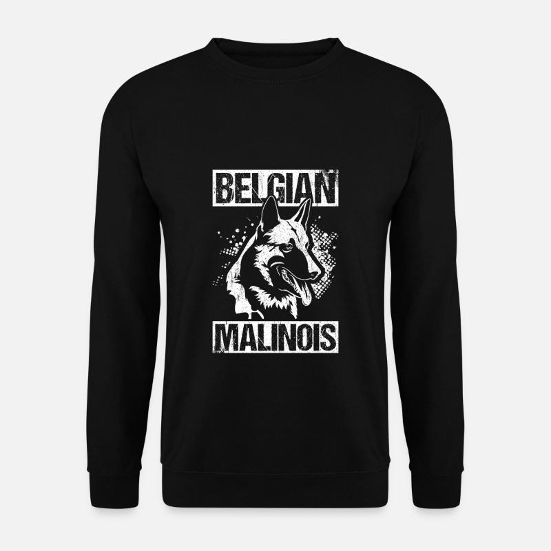 Belgian Malinois Hunde - Unisex Pullover - Schwarz