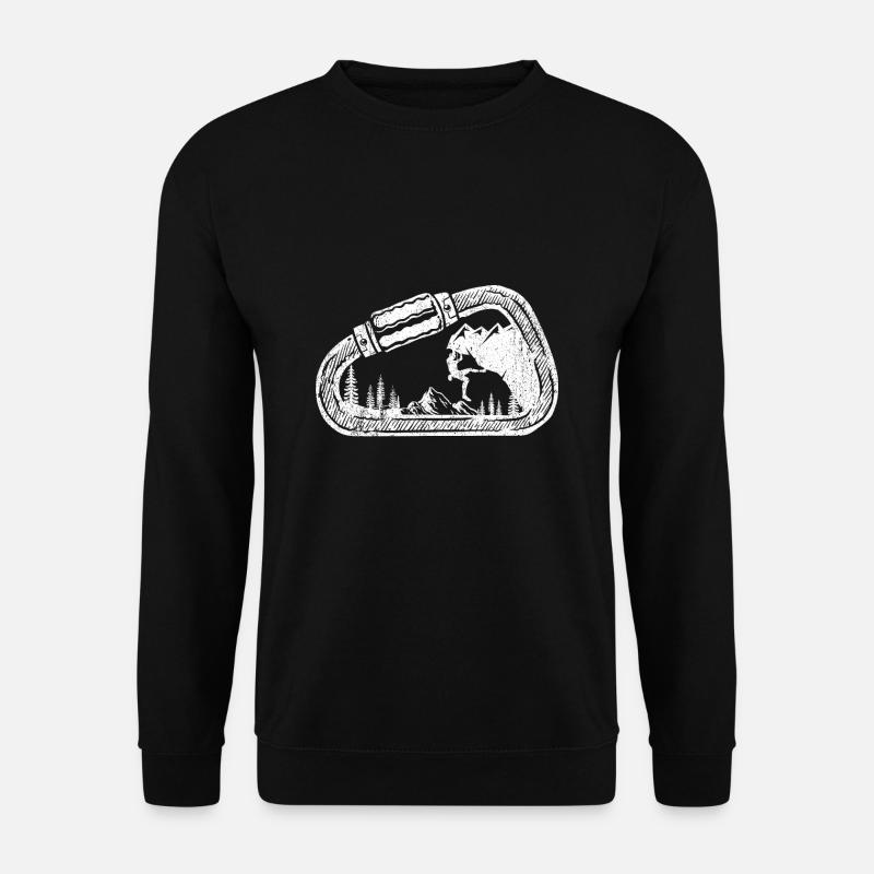 Klettern Boulder Berge Karabiner Klettern Bouldere - Unisex Pullover - Schwarz