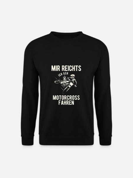 Mir Reichts ich Geh Motocross Fahren Dirt Biker Ju - Unisex Pullover - Schwarz
