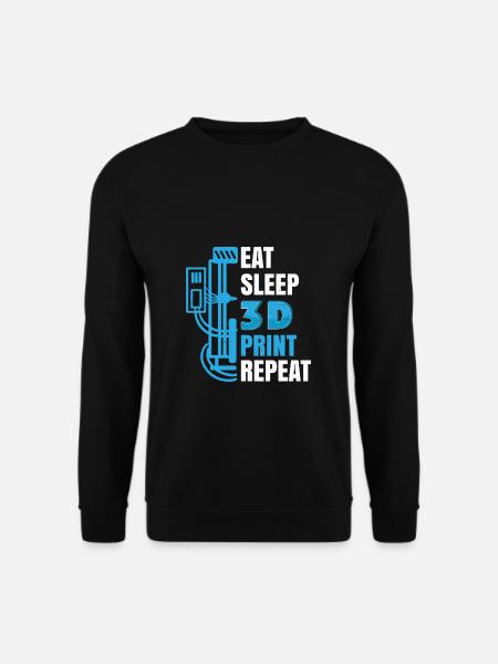 3D Drucker Printing 3D-Druck Modellbauer Geschenk - Unisex Pullover - Schwarz