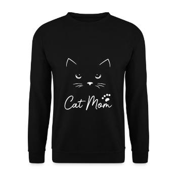 Chats Cadeau Chat Maman Maman Maman Dames - Sweat-shirt Unisexe - noir - Devant - Alina (178cm) & Michal (187cm)