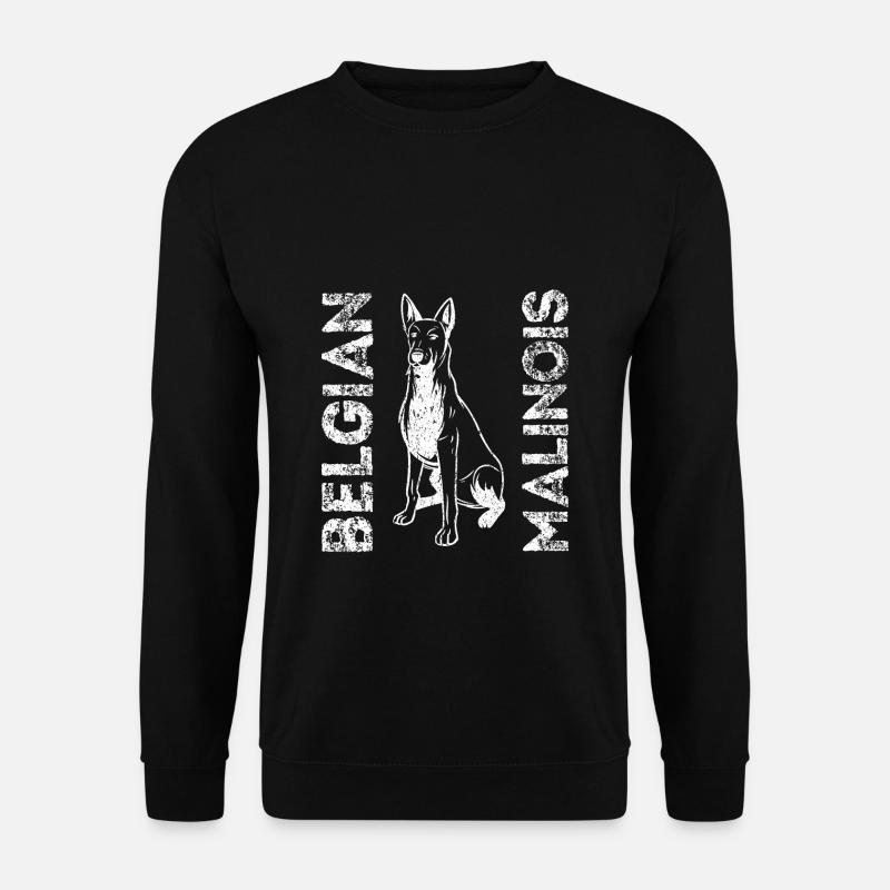 Belgian Malinois Hunde - Unisex Pullover - Schwarz