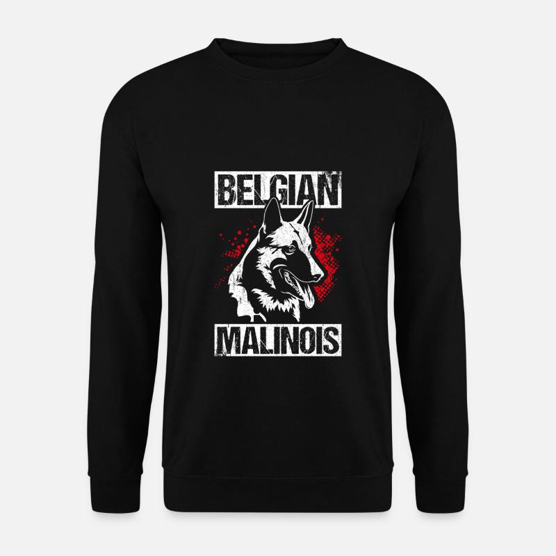 Belgian Malinois Hunde - Unisex Pullover - Schwarz
