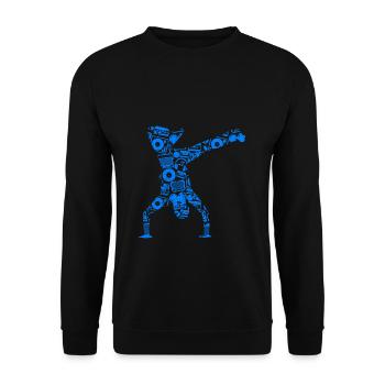Breakdance Sillhouette Street Dance Breakdance Ges - Unisex Pullover - Schwarz - Vorne - Alina (178cm) & Michal (187cm)