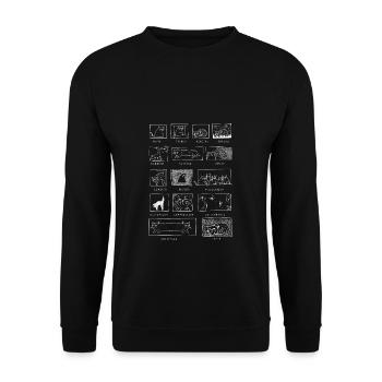 Synthesizer Cats Analog Synth Musician Modular - Unisex Sweatshirt - black - Front - Alina (178cm) & Michal (187cm)