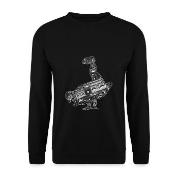 Breakdance Sillhouette Street Dance Breakdance Ges - Unisex Pullover - Schwarz - Vorne - Alina (178cm) & Michal (187cm)