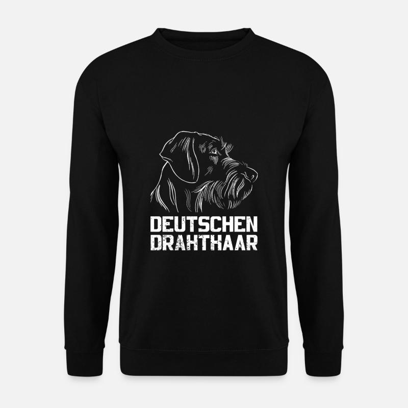 Deutschen Drahthaar Jagdhund Hundebsitzer - Unisex Pullover - Schwarz