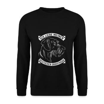 Hund Hundebesitzer - Unisex Pullover - Schwarz - Vorne - Alina (178cm) & Michal (187cm)