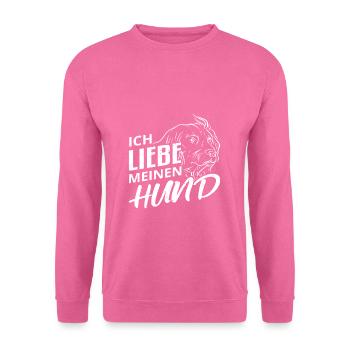 Hund Hundebesitzer - Unisex Pullover - Pink - Vorne