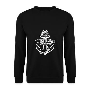 Felixtowe Hafen Anker Souvenir Hafenstadt - Unisex Pullover - Schwarz - Vorne - Alina (178cm) & Michal (187cm)