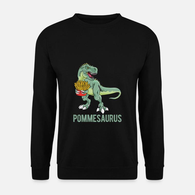 Pommes Frites Pommes Geschenk Pommes Fritten Spruc - Unisex Pullover - Schwarz