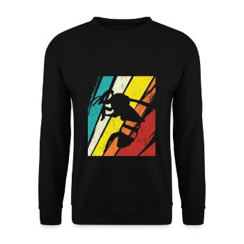 Vintage Bienen Flüsterer Bee Imker Biene Imkerei M - Unisex Pullover - Schwarz - Vorne - Alina (178cm) & Michal (187cm)