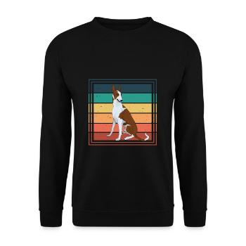 Ibiza Dog Podenco Ibicenco Dog Owner Cadeau - Sweat-shirt Unisexe - noir - Devant - Alina (178cm) & Michal (187cm)
