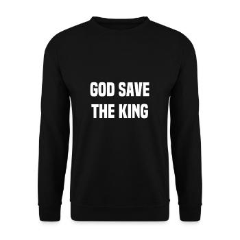 God save the king - Unisex Sweatshirt - black - Front - Alina (178cm) & Michal (187cm)