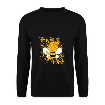 Bienen Kinder Nachhaltigkeit Klimaschutz Umwelt Ge - Unisex Pullover - Schwarz - Vorne - Alina (178cm) & Michal (187cm)
