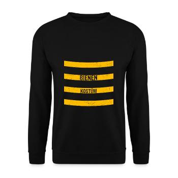 Bienen Kostüm Fasching Karneval Bienenkostüm Gesch - Unisex Pullover - Schwarz - Vorne - Alina (178cm) & Michal (187cm)