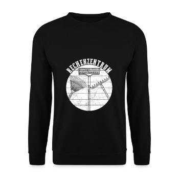 Rechenzentrum Geschenk - Unisex Pullover - Schwarz - Vorne - Alina (178cm) & Michal (187cm)