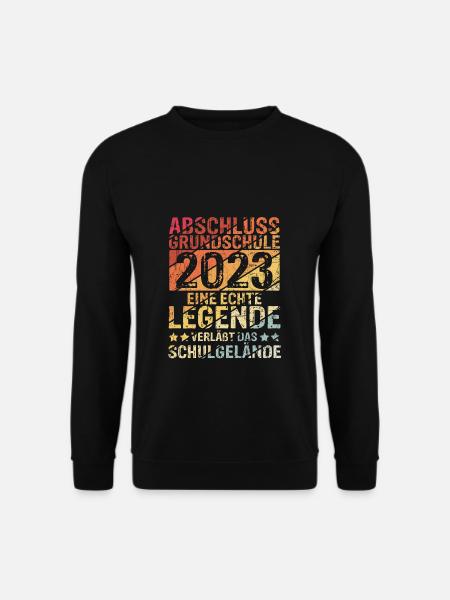 Grundschule - Eine Legende Grundschule Abschluss 2 - Unisex Pullover - Schwarz
