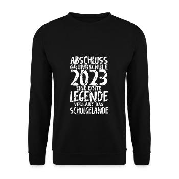 Grundschule Eine Legende Grundschule Abschluss 202 - Unisex Pullover - Schwarz - Vorne - Alina (178cm) & Michal (187cm)
