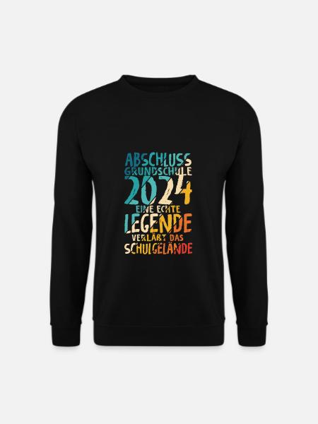 Grundschule 2024 Eine Legende Grundschule Abschlus - Unisex Pullover - Schwarz