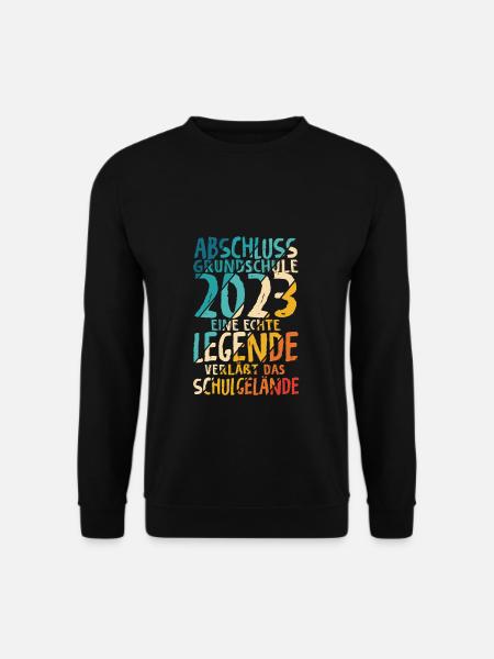 Grundschule 2023 Legende verläßt Schulgelände Absc - Unisex Pullover - Schwarz