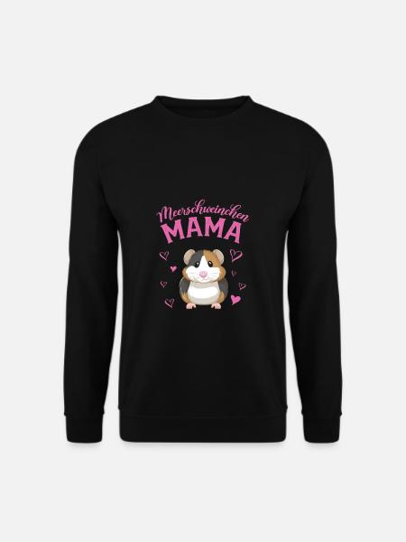 Meerschweinchen Mama Lustiges Geschenk Meerschwein - Unisex Pullover - Schwarz
